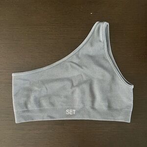 Set Active ribbed one shoulder bra
